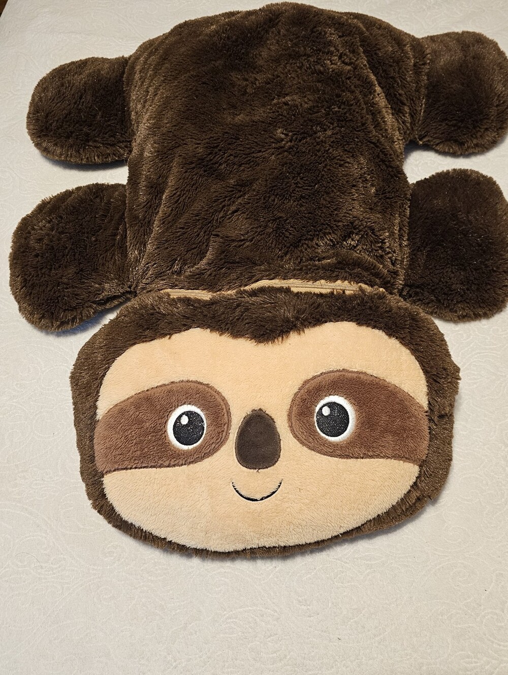 Dan Dee Collector's Choice Sloth Plush Pajama Bag Pouch Stuffed Animal Soft Euc